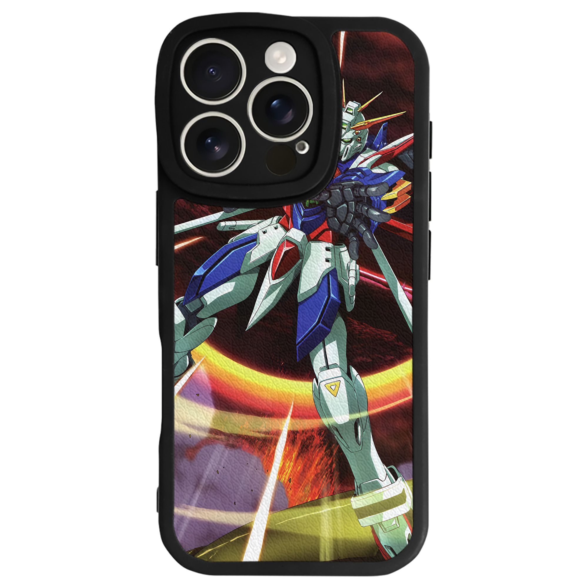 （画像用） 機動戦士ガンダム Mobile Suit Gundam 【iPhone 16シリーズ対応】シリコンスマホケース（レザー調） 材質：シリコン